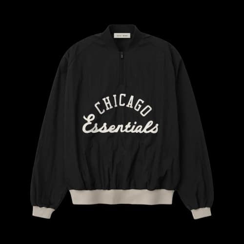 Fear of God Essentials White Sox Half Zip Pullover 'Black'