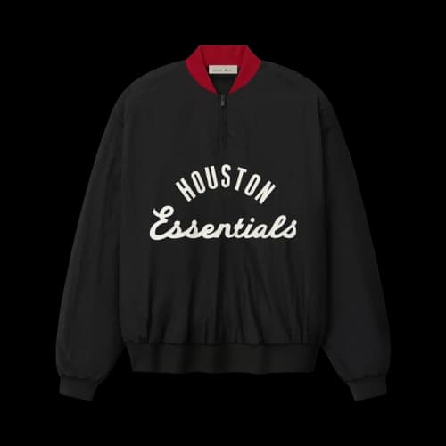 Fear of God Essentials Astros Half Zip Pullover 'Black'