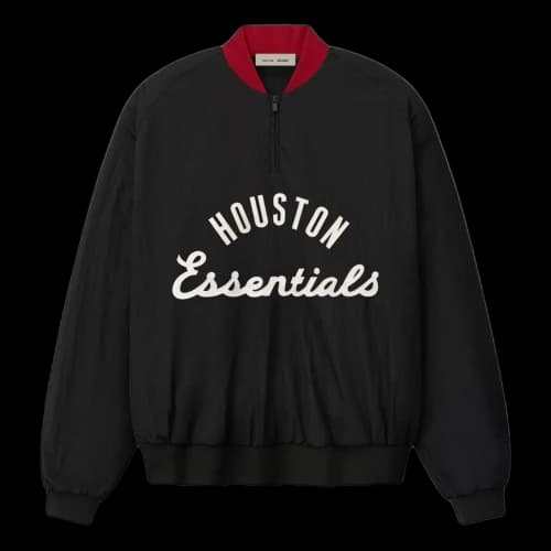 Fear of God Essentials x Astros Half Zip Pullover 'Black'