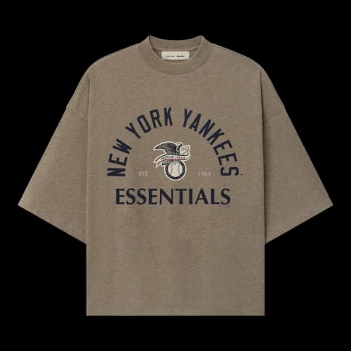 Fear of God Essentials Yankees American League Merch Tee 'Homestead Heather'