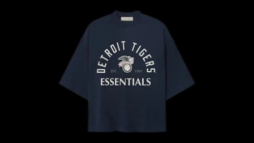 Fear of God Essentials Tigers American League Merch Tee Dark Sapphire