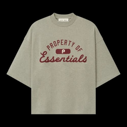 Fear of God Essentials Phillies Merch Tee 'Seal Heather'