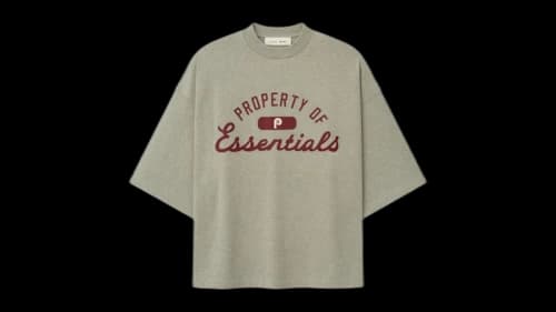 Fear of God Essentials Phillies Merch Tee Seal Heather