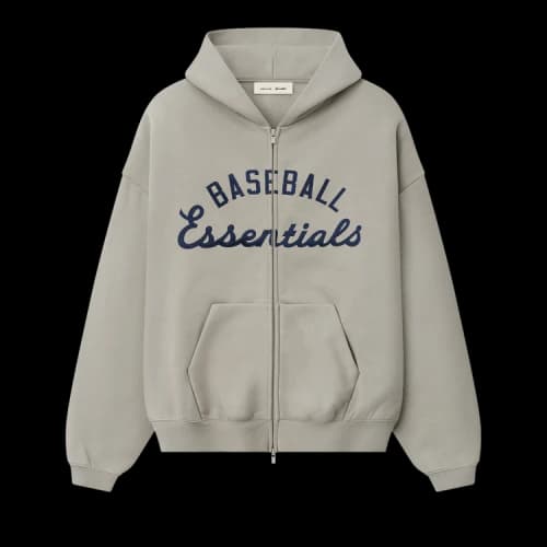 Fear of God Essentials MLB Full Zip Sport Hoodie 'Seal'