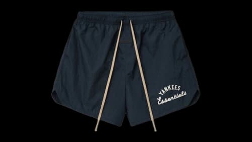 Fear of God Essentials Yankees Gym Short Dark Sapphire