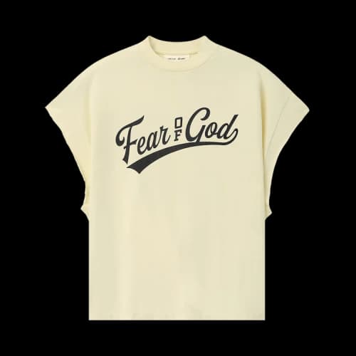 Fear of God Essentials Cut Off 90s Tee 'Chalk'