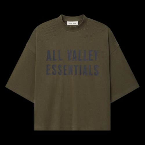Fear of God Essentials Sport Mesh Merch Tee Boxy Fit 'Moss'