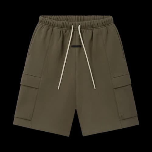 Fear of God Essentials Fleece Cargo Short 'Moss'