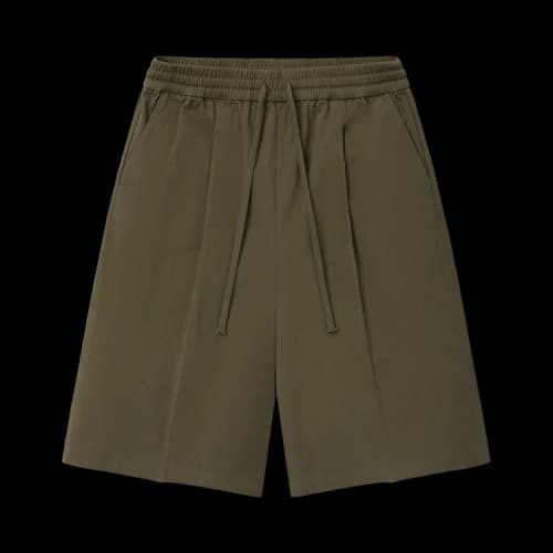 Fear of God Essentials Cotton Twill Relaxed Drawstring Short 'Moss'