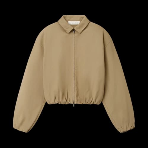 Fear of God Essentials Cotton Twill Work Jacket 'Dune'