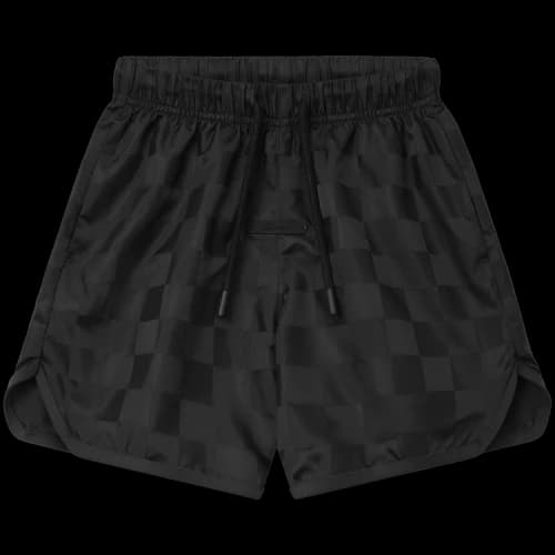 Fear of God Essentials Nylon Checkered Gym Short 'Vintage Black'