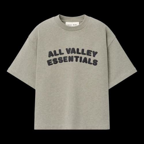 Fear of God Essentials Merch Tee Boxy Fit 'Seal Heather'