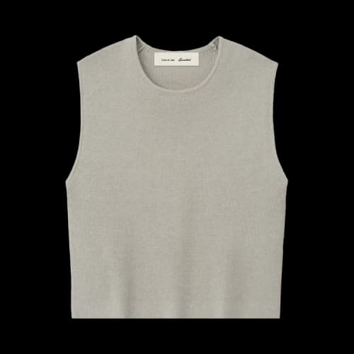 Fear of God Essentials Rib Knit Crop Top 'Seal'