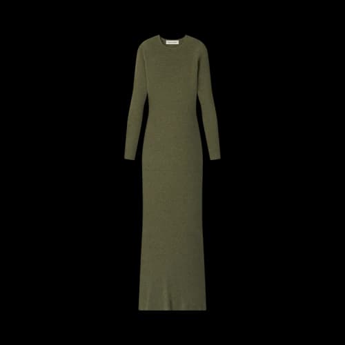 Fear of God Essentials Rib Knit Dress 'Moss'