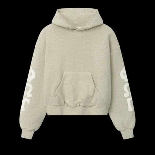 Fear of God Essentials 90s Fleece Hoodie Classic Fit 'Washed Vanilla Heather'