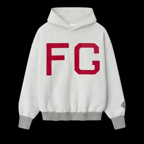 Fear of God Essentials Jackie Robinson X NLBM Sport Hoodie 'Light Heather'