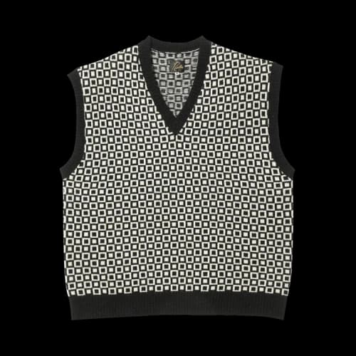 Needles Shetland Knit Vest 'Black'
