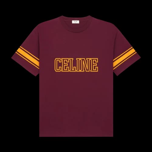 CELINE Loose Triomphe T-Shirt 'Bordeaux'