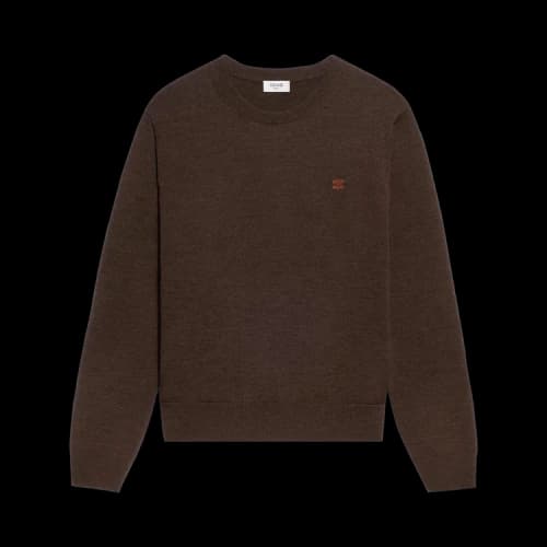 CELINE Crewneck Sweater 'Chocolate'