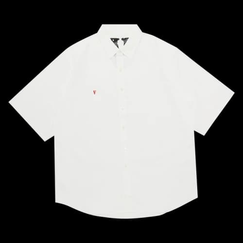 Vlone Short-Sleeve Button Up Shirt 'White'