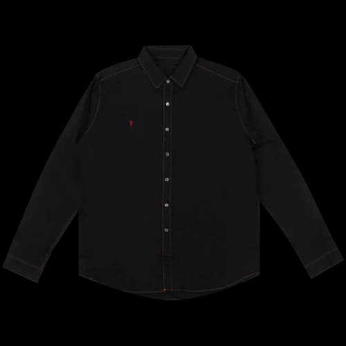 Vlone Long-Sleeve Shirt Button 'Black'