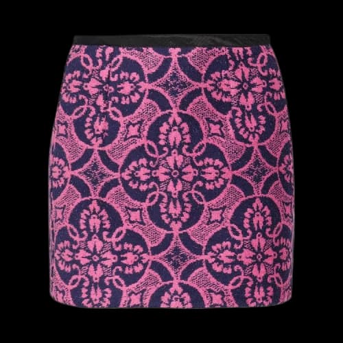 Marine Serre Oriental Towels Mini Skirt 'Oriental Fuschia'