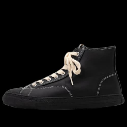Maison MIHARA YASUHIRO PAST Sole Leather High-top Sneaker 'Black'