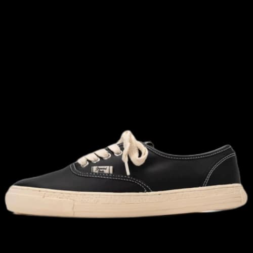 Maison MIHARA YASUHIRO PAST Sole 5 - Hole Leather Low-top Sneaker 'Black'
