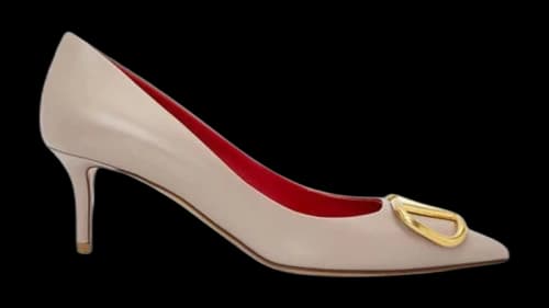 Valentino V Logo Signature Pumps Poudre (Women's)