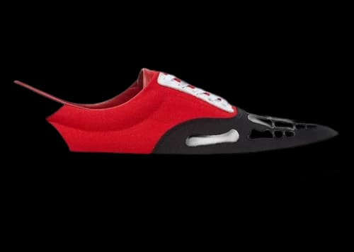AMIRI Skel Toe Lace Up Black Red