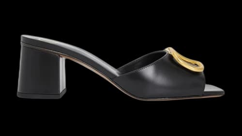 Valentino V Logo Signature Sandal Black (Women's)