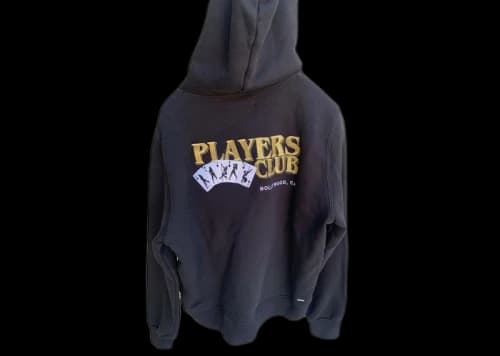 AMIRI Players Club Hoodie Black