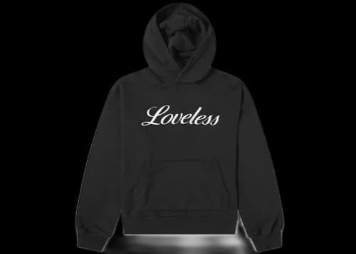 AMIRI Loveless Embroidered Hoodie Black