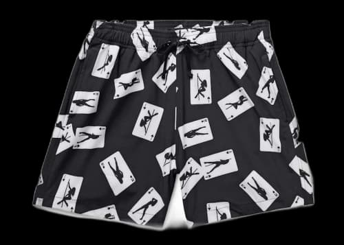 AMIRI Card Swim Shorts Black