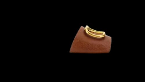 Valentino Calfskin Point V Logo Signature Slide Sandal Tan (Women's)