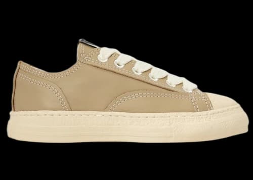 Maison Mihara Yasuhiro Trent Leather Low Beige