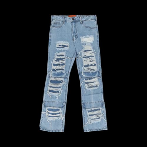 Who Decides War Knee Flap Straight Fit Jeans 'Blue'