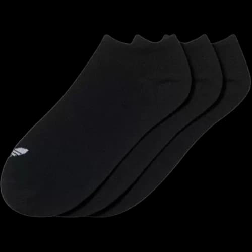 adidas originals Unisex Trefoil Liner Socks 3 Packs Black