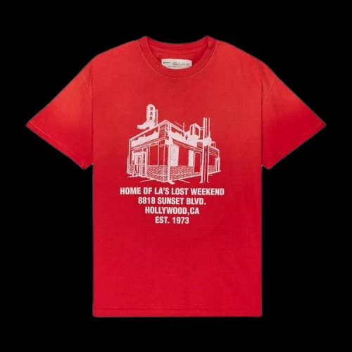 One Of These Days Lost Weekend Bar T-Shirt 'Red'