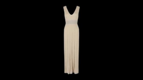 M Missoni Women's Metallic Geo Print Maxi Dress Cream
