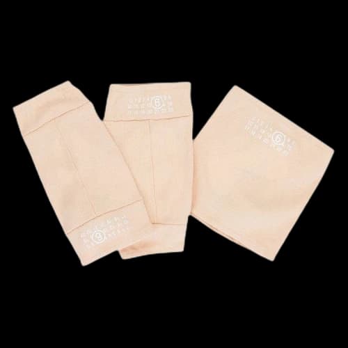 MM6 Maison Margiela Printed Neck and Arm Warmer Set 'Peach'