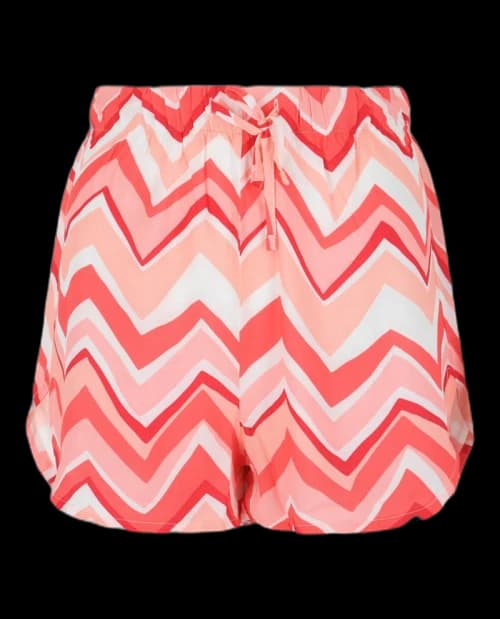 M Missoni Striped Dolphin Hem Shorts Pink White