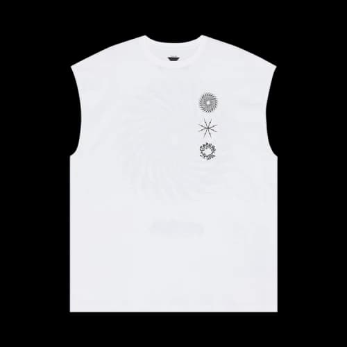 Acronym Sleeveless T-Shirt 'White'