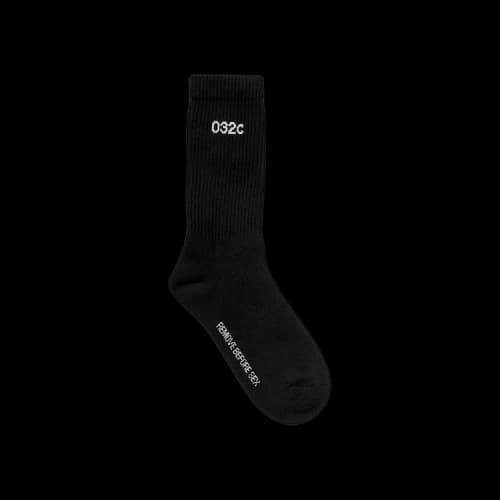 032C Remove Before Sex Crew Socks 'Black/White'