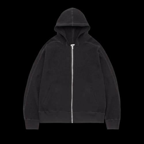 nanamica Zip-Up Thermal Hoodie 'Black'