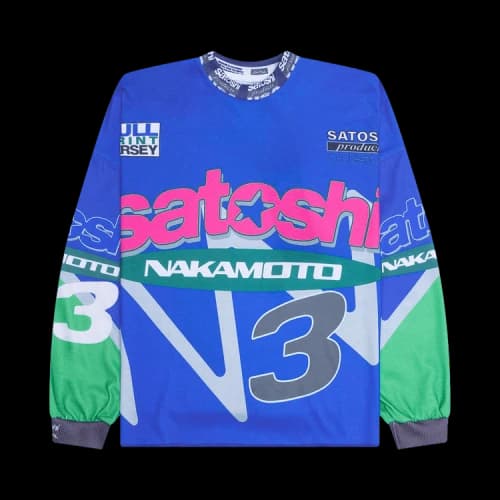 Satoshi Nakamoto Speedway Long-Sleeve 'Blue'