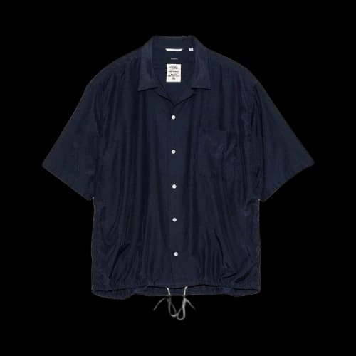 nanamica Open Collar Short-Sleeve Shirt 'Navy'