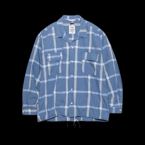 nanamica Palaka Check Shirt 'Blue'