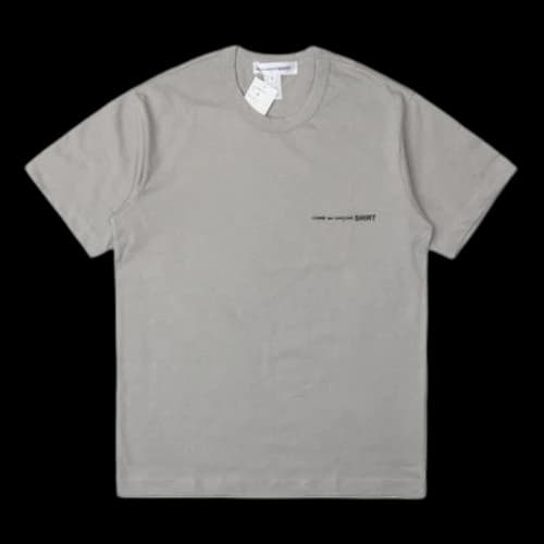 COMME des GARCONS Little Logo Applique Cotton Short-sleeve Tee 'Grey'