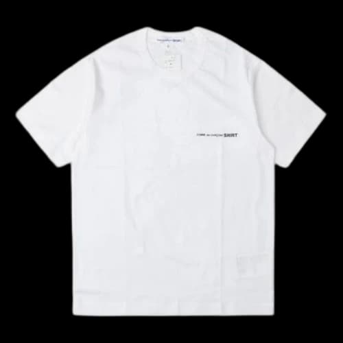 COMME des GARCONS Little Logo Applique Cotton Short-sleeve Tee 'White'
